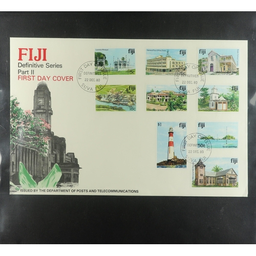 85 - COLLECTIONS & ACCUMULATIONS AUSTRALIA AND PACIFIC ISLANDS FIRST DAY COVERS 1970's-90's in three albu... 