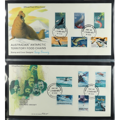 85 - COLLECTIONS & ACCUMULATIONS AUSTRALIA AND PACIFIC ISLANDS FIRST DAY COVERS 1970's-90's in three albu... 