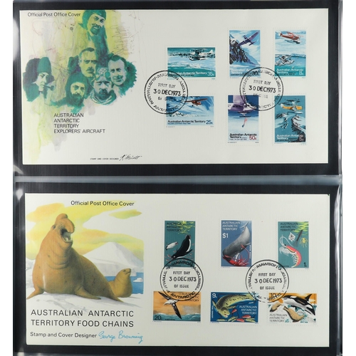 85 - COLLECTIONS & ACCUMULATIONS AUSTRALIA AND PACIFIC ISLANDS FIRST DAY COVERS 1970's-90's in three albu... 