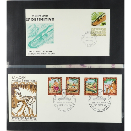 85 - COLLECTIONS & ACCUMULATIONS AUSTRALIA AND PACIFIC ISLANDS FIRST DAY COVERS 1970's-90's in three albu... 