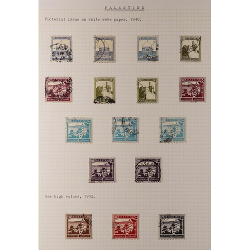 860 - PALESTINE 1921-45 COLLECTION with 1921-22 set mint, 1927-45 Pictorial set on vertically ribbed paper... 