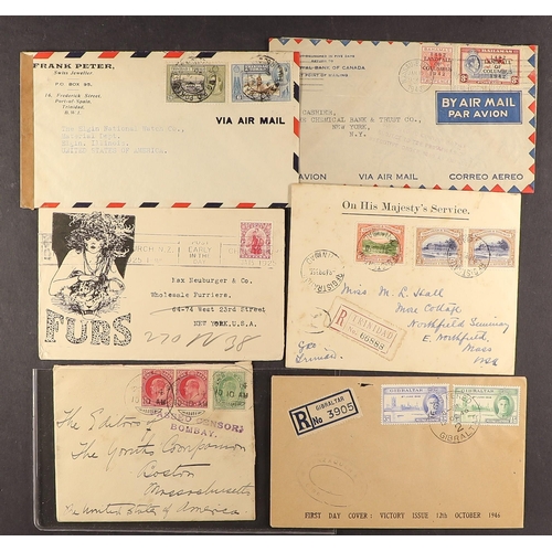 90 - COLLECTIONS & ACCUMULATIONS COMMONWEALTH COVERS an interesting range of QV to about 1950's in a smal... 