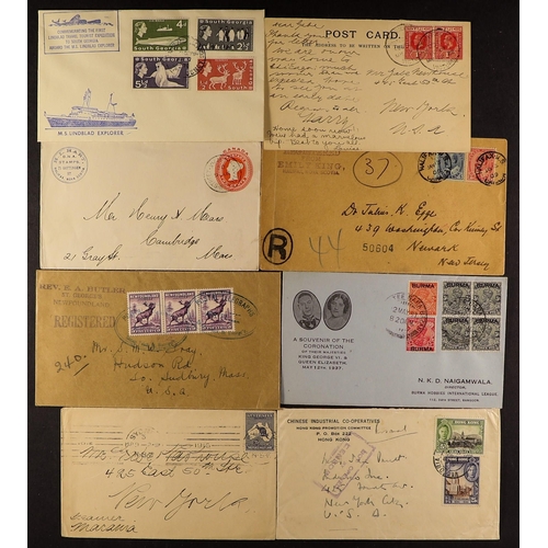 90 - COLLECTIONS & ACCUMULATIONS COMMONWEALTH COVERS an interesting range of QV to about 1950's in a smal... 