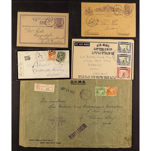 90 - COLLECTIONS & ACCUMULATIONS COMMONWEALTH COVERS an interesting range of QV to about 1950's in a smal... 