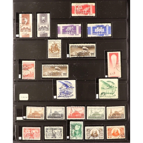 900 - RUSSIA 1923-39 USED COLLECTION incl. 1923 Exhibition imperf set; 1924-25 and 1925-27 definitives wit... 