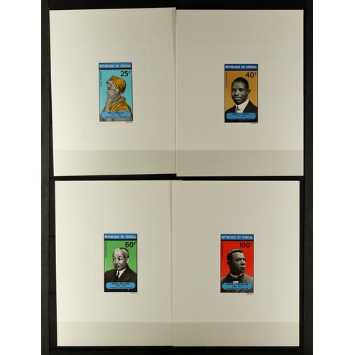 944 - SENEGAL EPREUVES DE LUXE 1965-1972 all different collection off Postage and Air Post issues includin... 