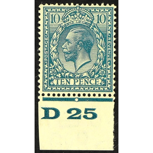 1012 - GB.GEORGE V 1924-26 10d turquoise blue, SG N44 (1), 