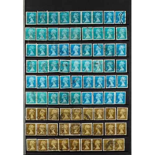 1027 - GB.ELIZABETH II 1971-96 MACHINS, LARGE VERY FINE USED COLLECTION INCLUDING REGIONALS A large stock b... 