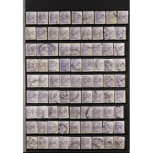 1027 - GB.ELIZABETH II 1971-96 MACHINS, LARGE VERY FINE USED COLLECTION INCLUDING REGIONALS A large stock b... 