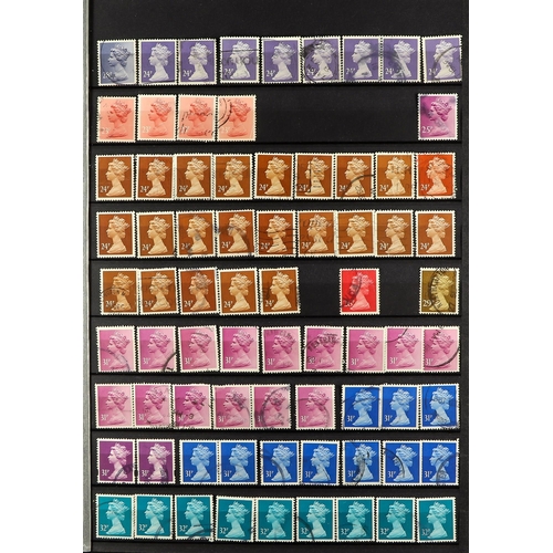 1027 - GB.ELIZABETH II 1971-96 MACHINS, LARGE VERY FINE USED COLLECTION INCLUDING REGIONALS A large stock b... 