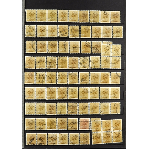 1027 - GB.ELIZABETH II 1971-96 MACHINS, LARGE VERY FINE USED COLLECTION INCLUDING REGIONALS A large stock b... 