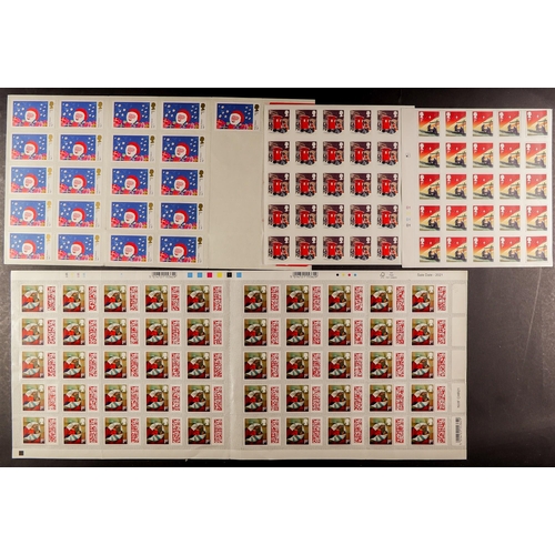 1043 - GB.ELIZABETH II CHRISTMAS SELF-ADHESIVES various 1st class stamps - including a sheet of bar coded. ... 