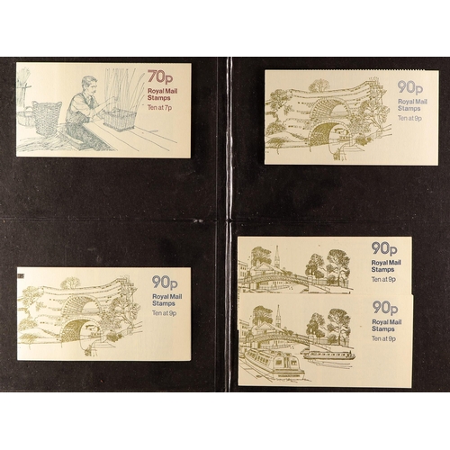 1049 - GB.ELIZABETH II FOLDED BOOKLET COLLECTION from the 70s and 80s with booklet values from 10p to £2.20... 