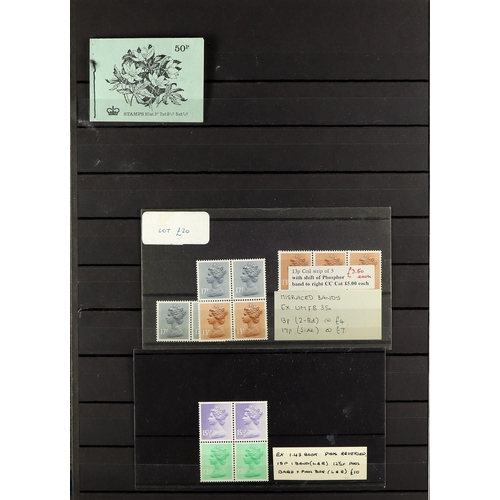 1055 - GB.ELIZABETH II MINT SELECTION IN ALBUM Includes gutter pairs, booklets, 2001 Submarine booklet stam... 