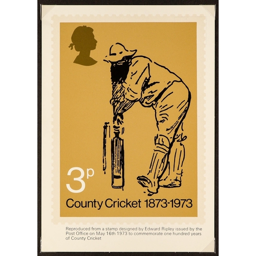 1058 - GB.ELIZABETH II PHQ CARDS WITH BETTER. Includes Cricket, Jones, Fire Engine and Tree. Also includes ... 