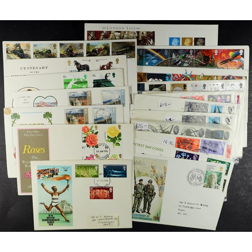 1082 - GB.FIRST DAY COVERS 1965 - 1990s collection in box. Some are in albums but most are loose. Many from... 