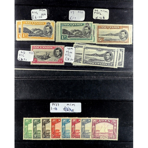 12 - COLLECTIONS & ACCUMULATIONS COMMONWEALTH KGVI ISSUES IN TWO BINDERS a dealers stock of lightly dupli... 