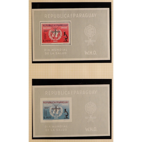 122 - TOPICALS MALARIA ERADICATION 1960-63 never hinged mint collection with sets, miniature sheets & shee... 