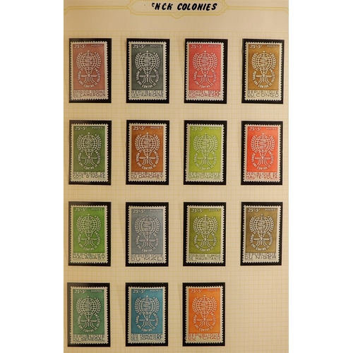 122 - TOPICALS MALARIA ERADICATION 1960-63 never hinged mint collection with sets, miniature sheets & shee... 