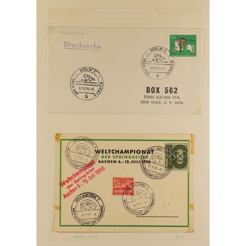 126 - TOPICALS SPORTS ON STAMPS OF GERMANY 1956-1999 extensive two volume collection of never hinged mint ... 