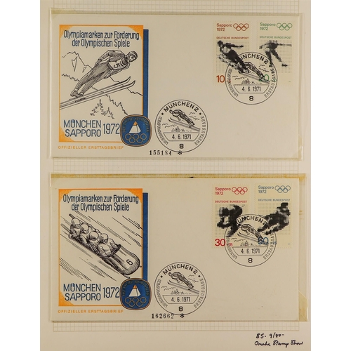 126 - TOPICALS SPORTS ON STAMPS OF GERMANY 1956-1999 extensive two volume collection of never hinged mint ... 