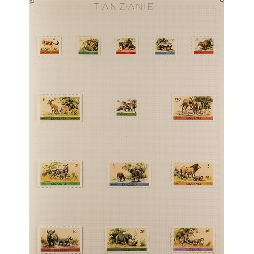 128 - TOPICALS WILDLIFE ON STAMPS mostly mint collection of all world 20th century issues in an album, wit... 