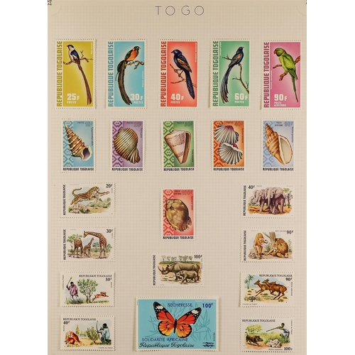 128 - TOPICALS WILDLIFE ON STAMPS mostly mint collection of all world 20th century issues in an album, wit... 