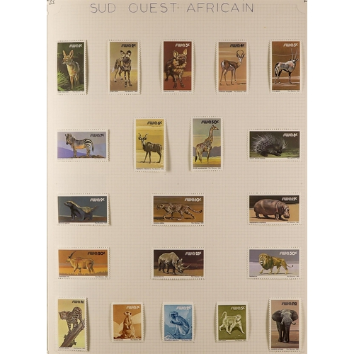 128 - TOPICALS WILDLIFE ON STAMPS mostly mint collection of all world 20th century issues in an album, wit... 