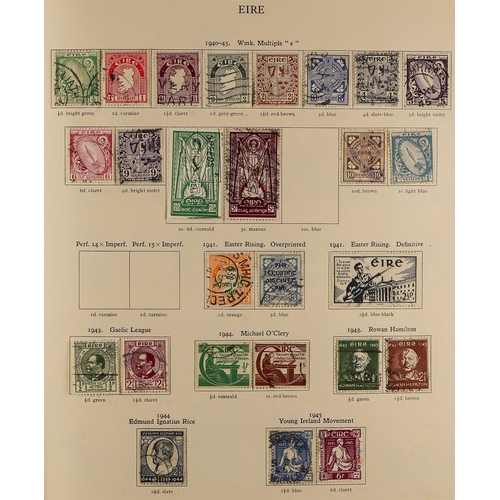 13 - COLLECTIONS & ACCUMULATIONS BRITISH COMMONWEALTH KGVI CROWN ALBUM a used collection incl. Aden 1951 ... 