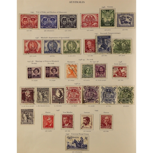 13 - COLLECTIONS & ACCUMULATIONS BRITISH COMMONWEALTH KGVI CROWN ALBUM a used collection incl. Aden 1951 ... 