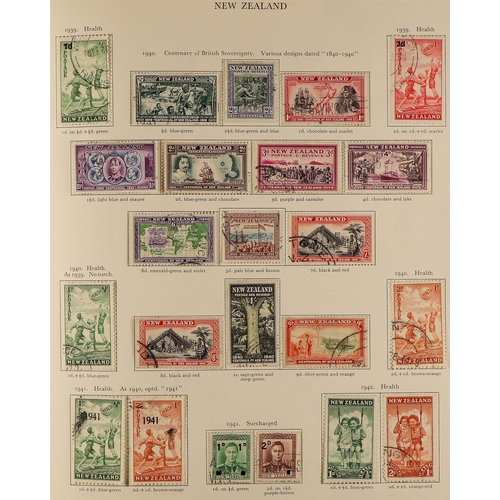 13 - COLLECTIONS & ACCUMULATIONS BRITISH COMMONWEALTH KGVI CROWN ALBUM a used collection incl. Aden 1951 ... 