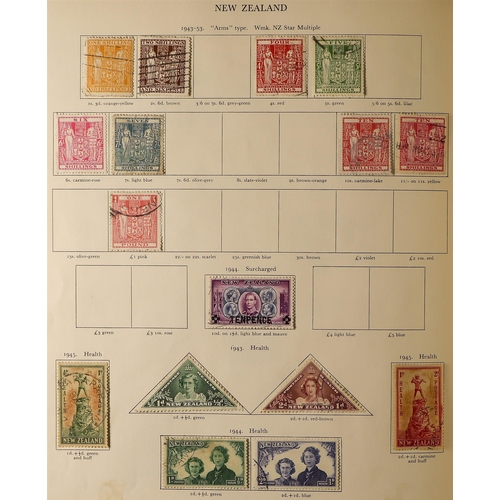 13 - COLLECTIONS & ACCUMULATIONS BRITISH COMMONWEALTH KGVI CROWN ALBUM a used collection incl. Aden 1951 ... 