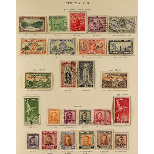 13 - COLLECTIONS & ACCUMULATIONS BRITISH COMMONWEALTH KGVI CROWN ALBUM a used collection incl. Aden 1951 ... 