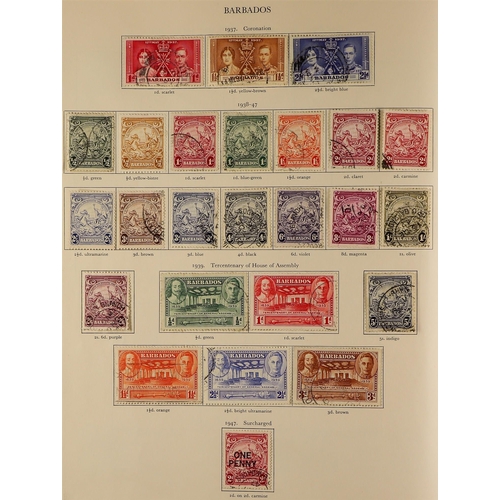 13 - COLLECTIONS & ACCUMULATIONS BRITISH COMMONWEALTH KGVI CROWN ALBUM a used collection incl. Aden 1951 ... 