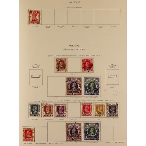 13 - COLLECTIONS & ACCUMULATIONS BRITISH COMMONWEALTH KGVI CROWN ALBUM a used collection incl. Aden 1951 ... 