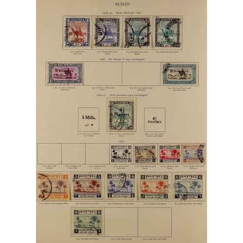 13 - COLLECTIONS & ACCUMULATIONS BRITISH COMMONWEALTH KGVI CROWN ALBUM a used collection incl. Aden 1951 ... 