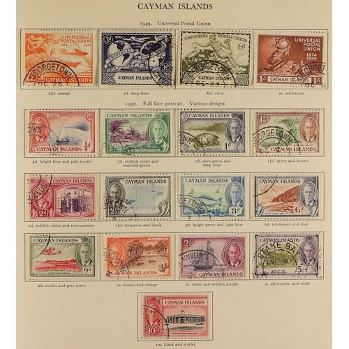 13 - COLLECTIONS & ACCUMULATIONS BRITISH COMMONWEALTH KGVI CROWN ALBUM a used collection incl. Aden 1951 ... 