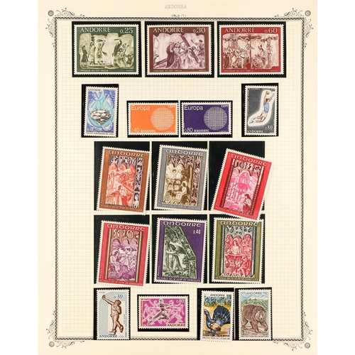 134 - ANDORRA FRENCH 1961-85 never hinged mint collection, incl. 1961-71 views complete set incl. Airs, 19... 