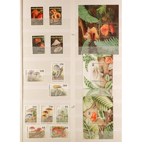 138 - ANTIGUA & BARBUDA 1986-2015 NEVER HINGED MINT COLLECTION of stamps, sheetlets & miniature sheets fea... 