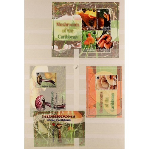 138 - ANTIGUA & BARBUDA 1986-2015 NEVER HINGED MINT COLLECTION of stamps, sheetlets & miniature sheets fea... 