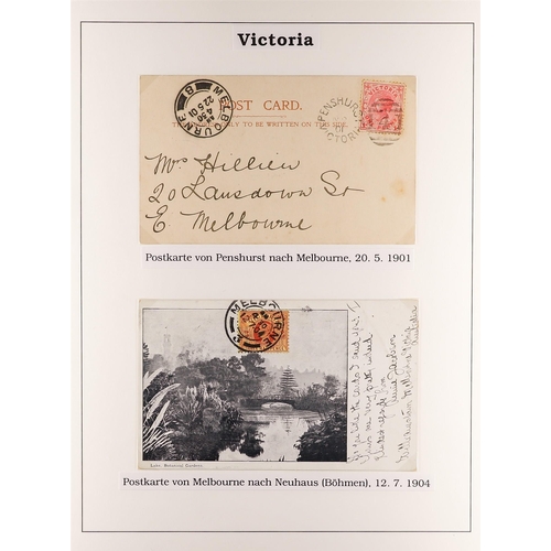 150 - AUSTRALIAN STATES POSTAL HISTORY RANGE of mostly used stationery cards or picture postcards, incl. u... 