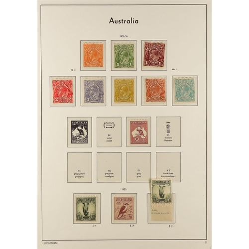 160 - AUSTRALIA 1913-32 MINT COLLECTION incl. 1913-14 6d Kookaburra, 1914-20 Heads set, 1918-20 Heads incl... 