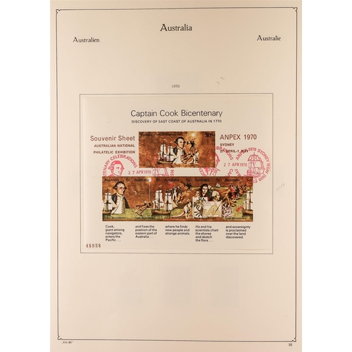 179 - AUSTRALIA 1953-90 COMPLETE  USED COLLECTION in a KA-BE album with paper & perforation types, booklet... 