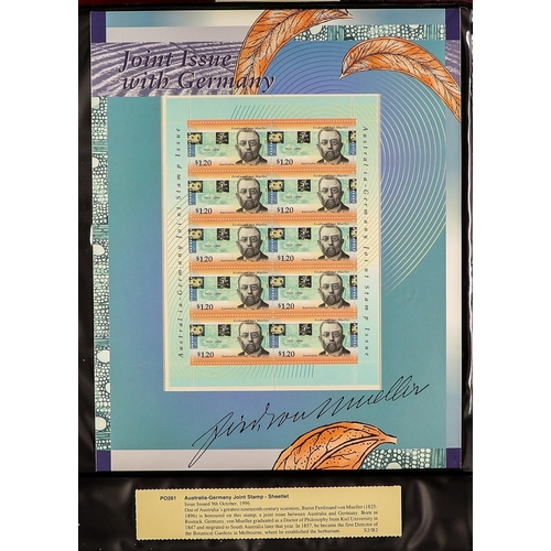 180 - AUSTRALIA 1995-97 PRESENTATION PACKS apparently complete between PO 233/278 in an album. (45+ packs)