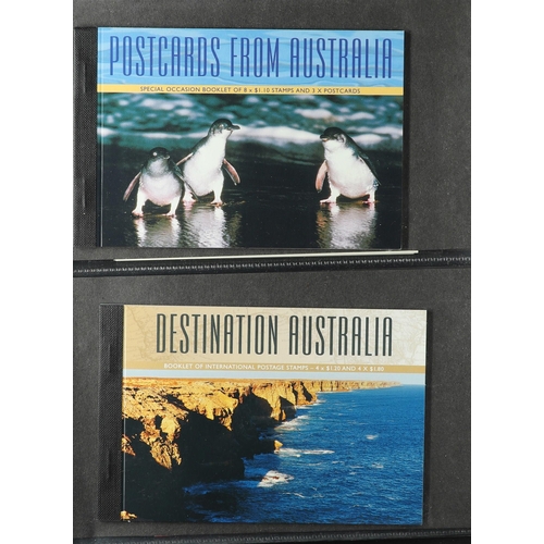 181 - AUSTRALIA 1997-2005 PRESTIGE BOOKLETS incl. both 2003 Greetings sets, with (Feb) set of 6 booklets (... 