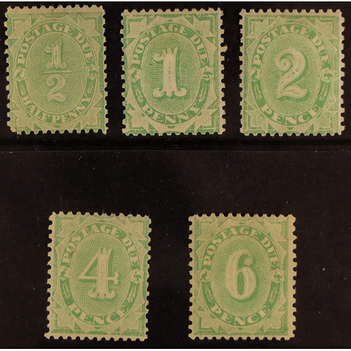 187 - AUSTRALIA POSTAGE DUE 1907 set to 6d complete, SG D53/57, fine mint. Cat. £900. (5 stamps)