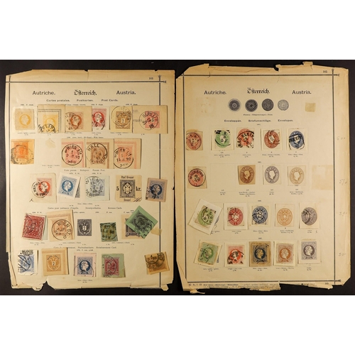 191 - AUSTRIA 1860-1977 DEFINITIVES & AIRS a mint and used duplicated stock, incl. 1860 2kr x2, 3kr & 5kr,... 