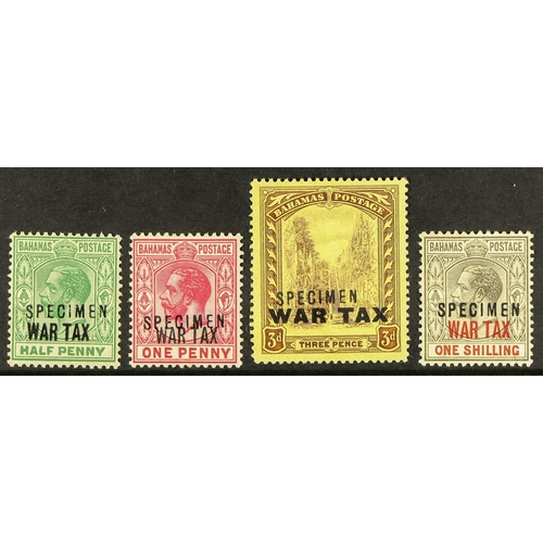 219 - BAHAMAS 1918 (July) War Tax set, overprinted 