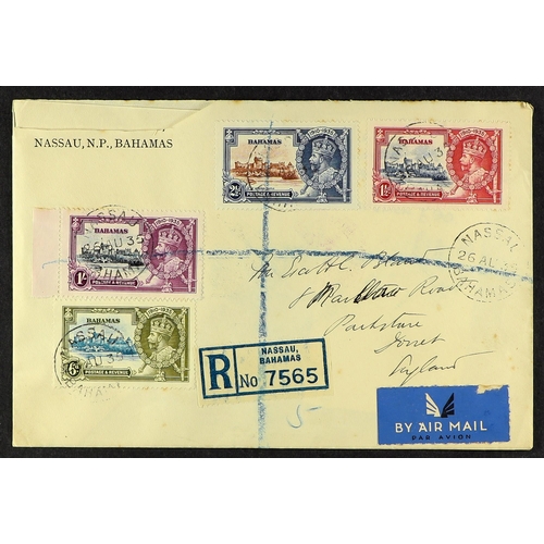 236 - BAHAMAS COVERS COLLECTION a range of 1929-73 incl. 1929 First Air Mail to Miami, War Tax frankings, ... 