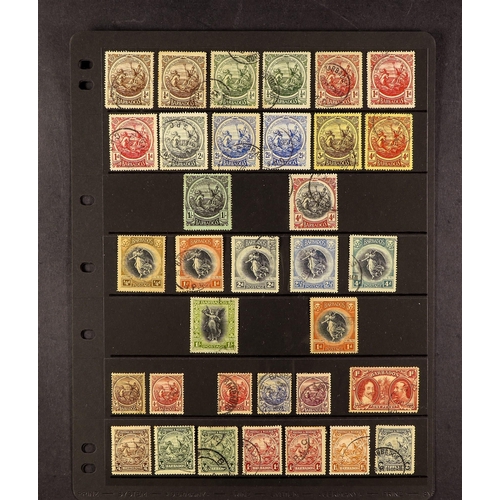 245 - BARBADOS 1892-1949 USED COLLECTION incl. 1892-1903 set to 8d; 1897-98 Jubilee set to 8d; 1905 2s6d, ... 